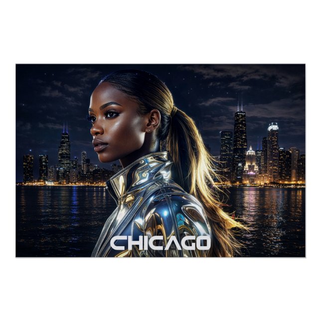 PÓSTER CHICAGO - ILLINOIS (Anverso)