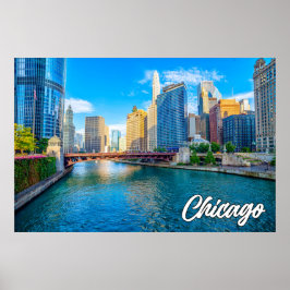 Póster Chicago, Illinois, Estados Unidos