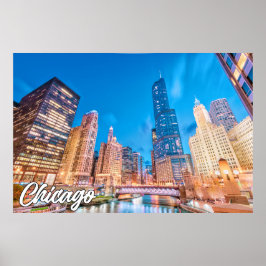 Póster Chicago, Illinois, Estados Unidos