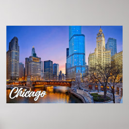 Póster Chicago, Illinois, Estados Unidos