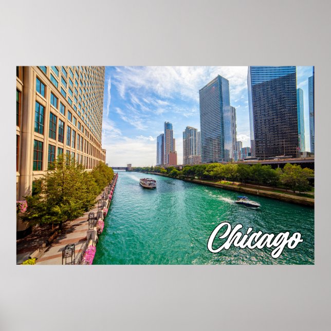Póster Chicago, Illinois, Estados Unidos (Frente)