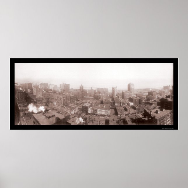 Póster Chicago Illinois Photo 1912 (Frente)