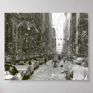 Póster Chicago recibe a los tres astronautas del Apolo 11