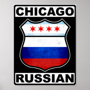 Póster Chicago, Rusia, Estados Unidos