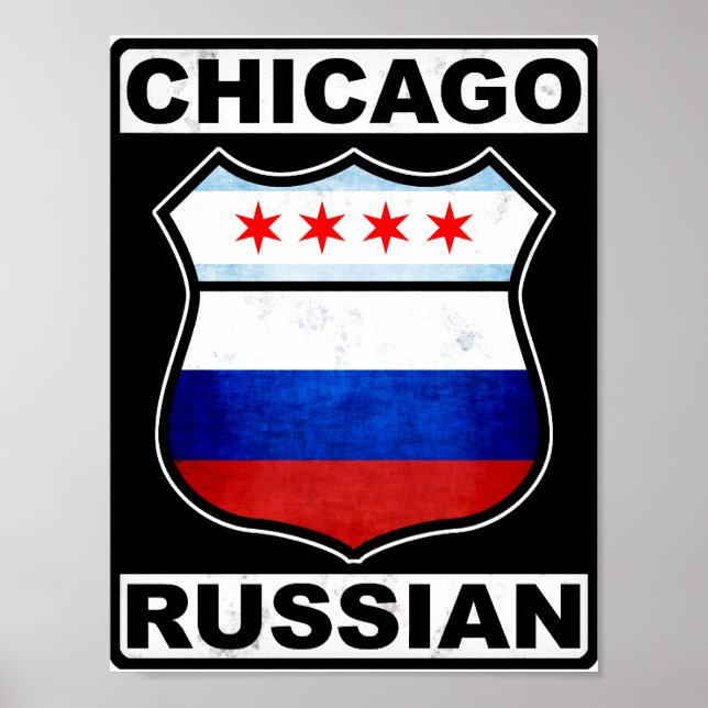 Póster Chicago, Rusia, Estados Unidos (Frente)
