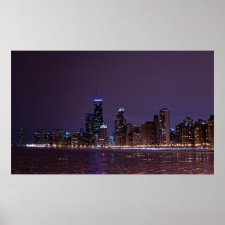 Póster Chicago Skyline