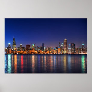 PÓSTER CHICAGO SKYLINE POSTER