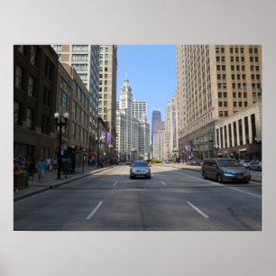 Póster Chicago Street USA