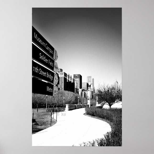 Póster Chicago This Way Poster / Wall Art (Frente)