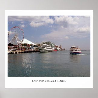 Póster CHICAGO - Una vista del muelle naval