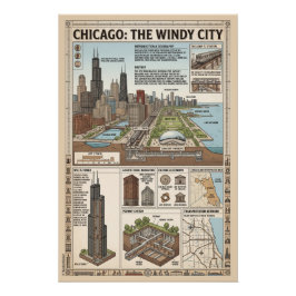 Póster Chicago, USA
