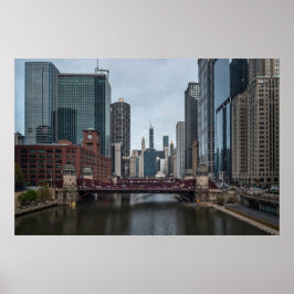 Póster Chicago View, fotografía colorida