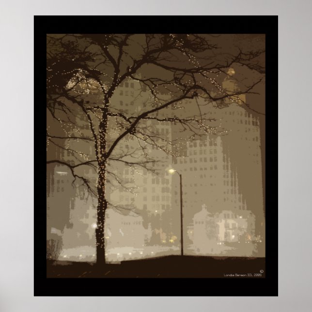 Póster Chicago Winter Wonderland (Frente)