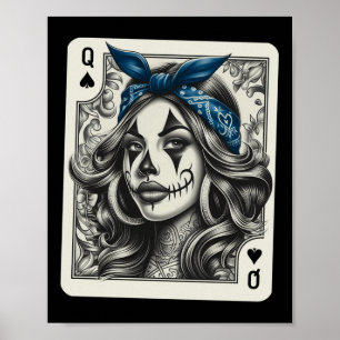 Póster Chicana Chicano Shirt Camisa Cute Chicano Tattoo A