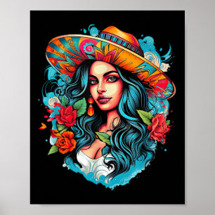 Póster Chicano Chicana La Raza Barrio Tattoo Muerte _7