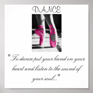 Póster chicas bailan: "Para bailar ponte la mano en tu...