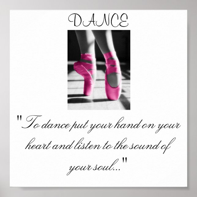 Póster chicas bailan: "Para bailar ponte la mano en tu... (Frente)