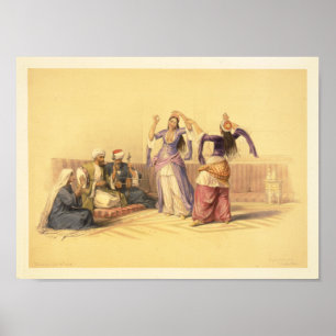 Póster Chicas bailando en El Cairo