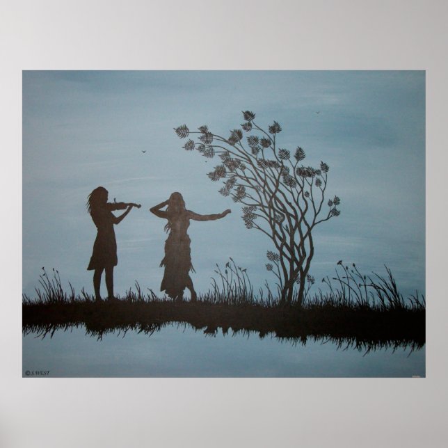 Póster Chicas bailarines (Frente)