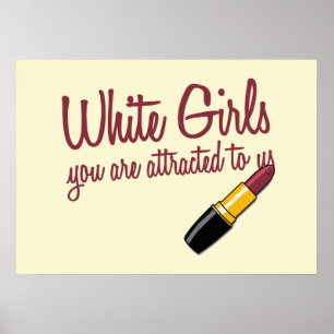 Póster Chicas blancos