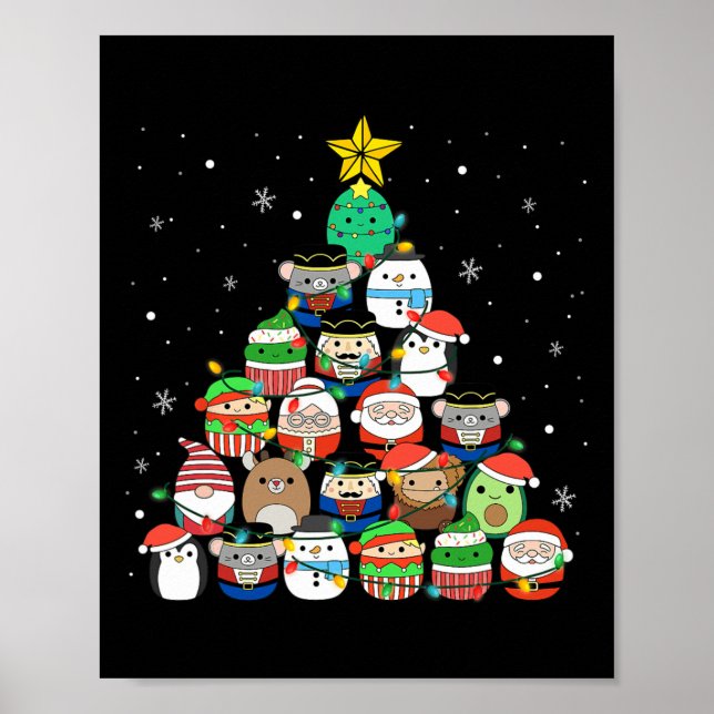 Póster Chicas Bo de la brigada de enmalle de navidad (Frente)