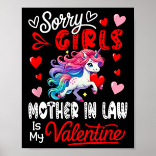 Póster Chicas broma divertida la suegra es mi San Valentí