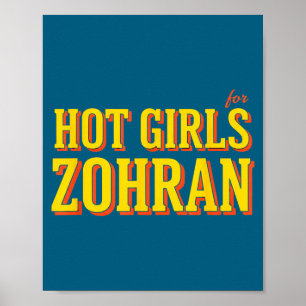 Póster Chicas Calientes Para Zohran Mamdani - Negrita