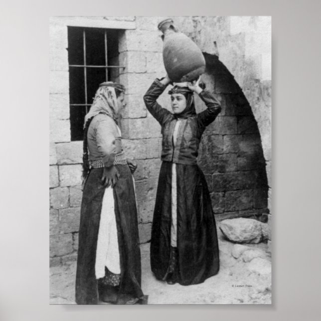Póster Chicas cristianos en Nazaret (Frente)