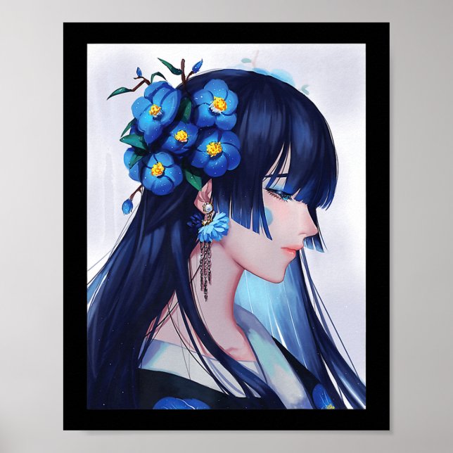 Póster Chicas de anime dulces obsequios estéticos japones (Frente)
