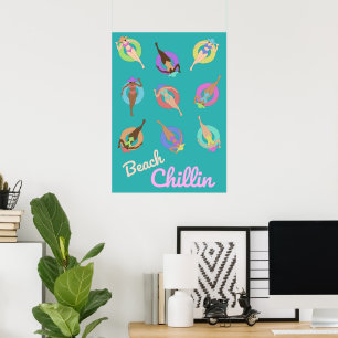Póster Chicas de Beach Chillin