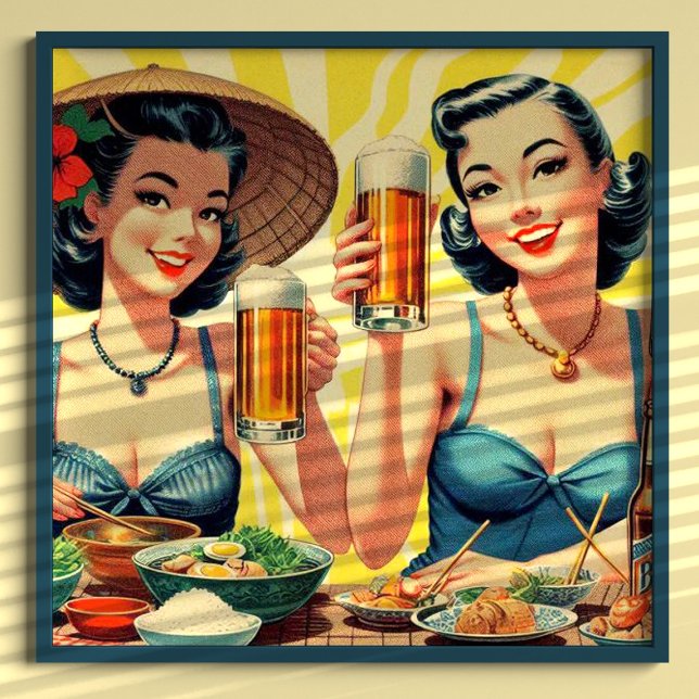Póster Chicas de Cerveza Cute Vintage (Subido por el creador)