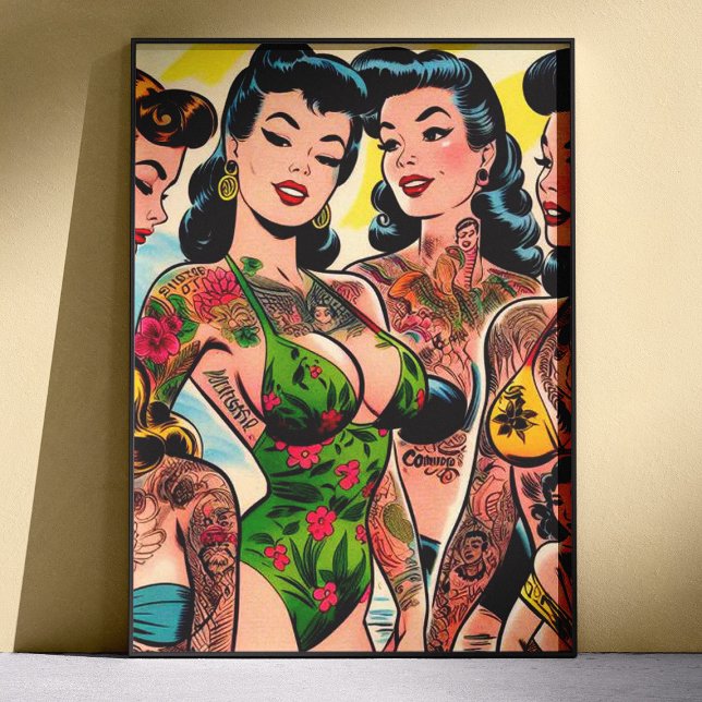 Póster Chicas de Cómic Tatuadas (Subido por el creador)