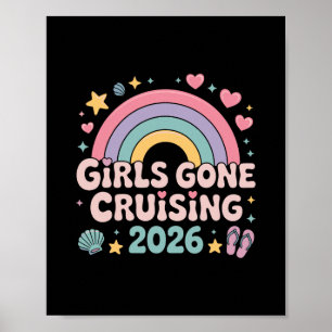 Póster Chicas de Crucero 2026 Crucero Retro Arcoíris Vaca