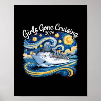 Póster Chicas de crucero 2026 Vacaciones en crucero Van G