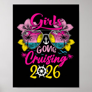 Póster Chicas de crucero de vacaciones 2026 divertidas