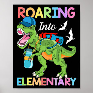 Póster Chicas De Dinosaurios Elementales Ck