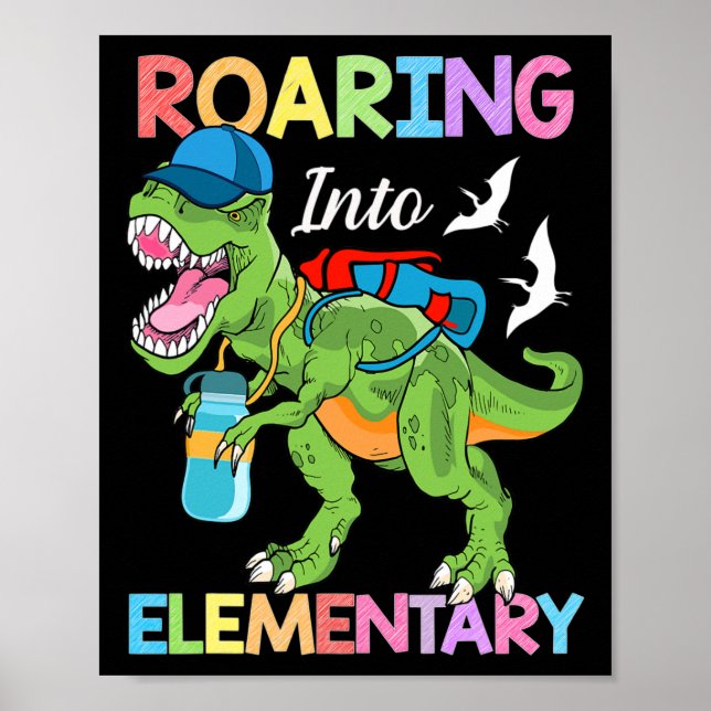 Póster Chicas De Dinosaurios Elementales Ck (Frente)