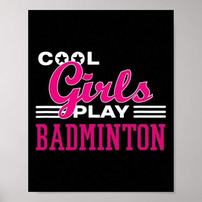 Póster Chicas de Guay tocan Badminton 1 (Frente)