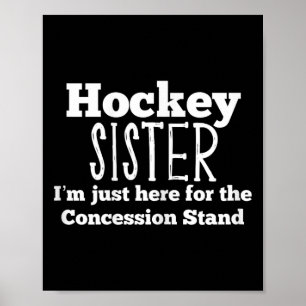 Póster Chicas de hockey sobre césped divertido juego de h