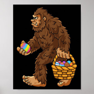 Póster Chicas de Huevos en Bigfoot Easter Day Niños diver