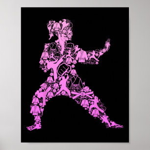 Póster Chicas de Karate