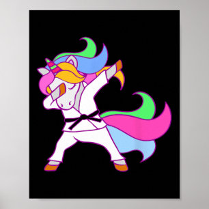 Póster Chicas de Karate Unicorn