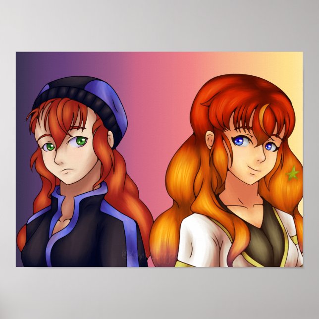 Póster Chicas de Kawaii (Frente)