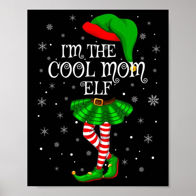 Póster Chicas de la familia I'm The CoolMom Elf Ch (Frente)