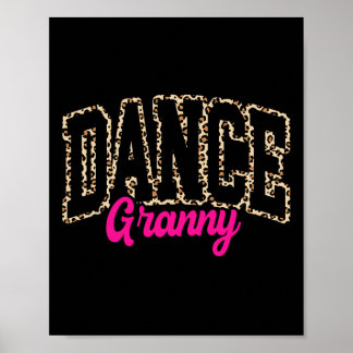 Póster Chicas de la vida de una abuela bailarina leopardo