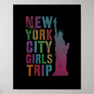 Póster Chicas de Nueva York Viaje de Chicas Verano Mejor 