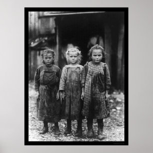 Póster Chicas de Oyster Shucker 1910