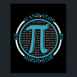 Póster Chicas de Pi Day en Mens Pi Mathematics Divertido<br><div class="desc">Chicas Pi Mathematics Geek Funny Nerd Pi</div>