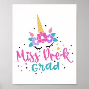 Póster Chicas de pregrado de Miss pre-k niños