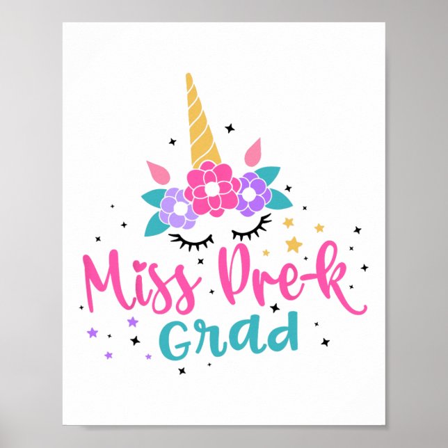Póster Chicas de pregrado de Miss pre-k niños (Frente)